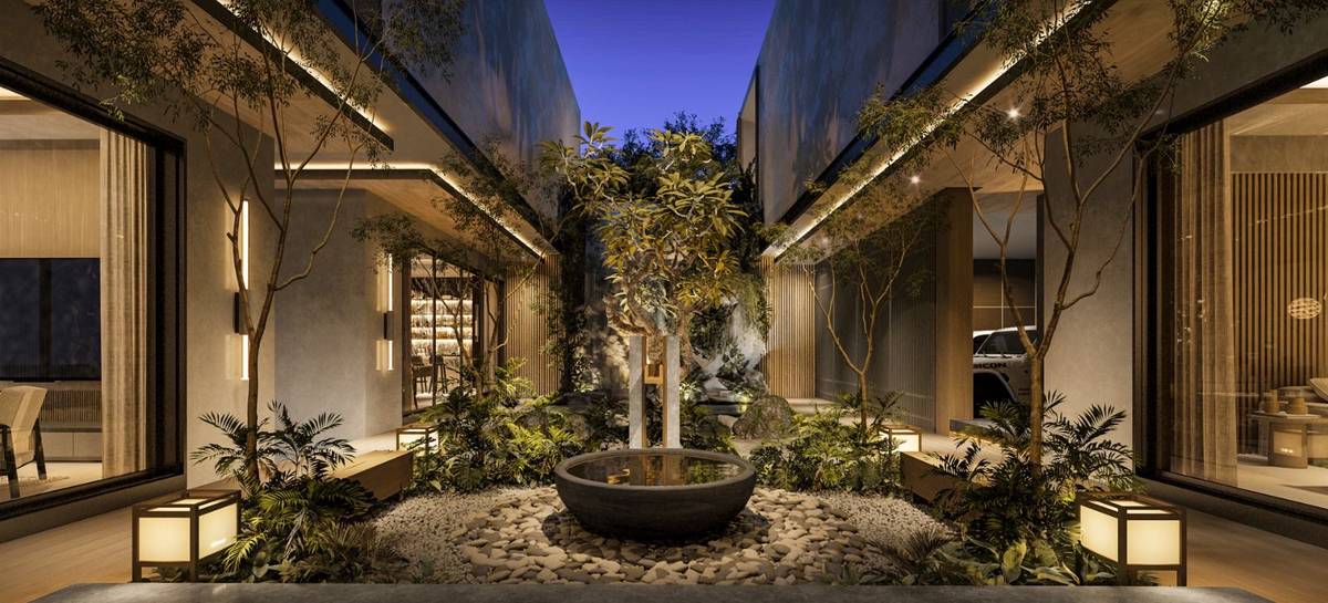 Entrance garden